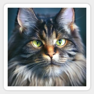 Sylvester, Maine Coon cat Sticker